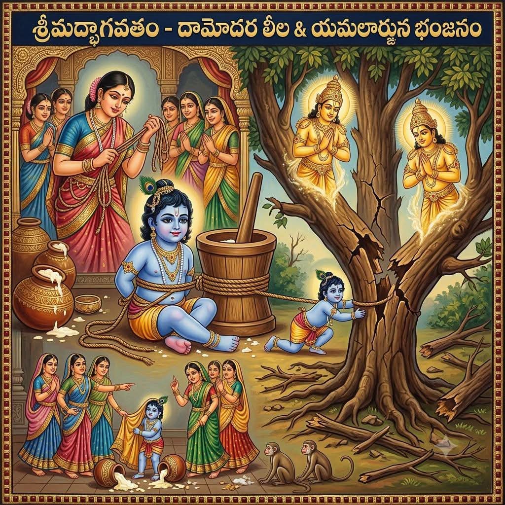 శ్రీ మద్భాగవతం – దామోదరలీల మరియు యామలార్జున భంజనం