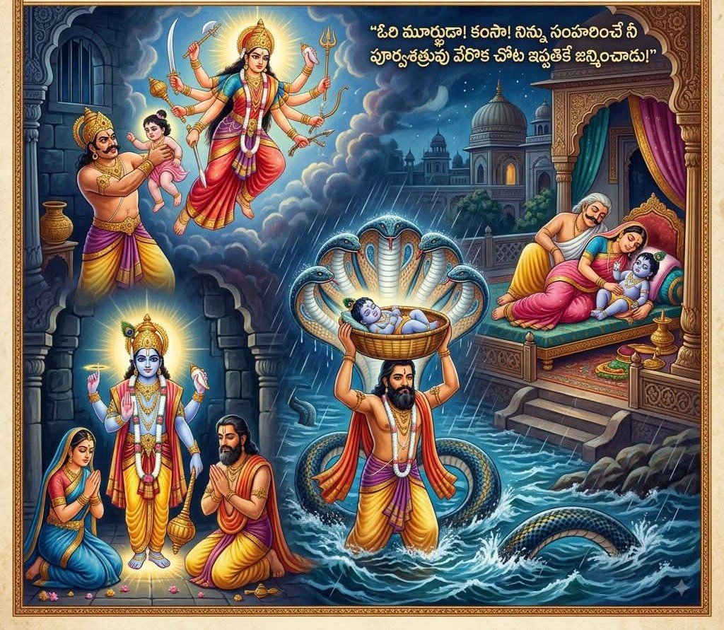 శ్రీమద్భాగవతం – శ్రీకృష్ణ పరమాత్మ ఆవిర్భావం