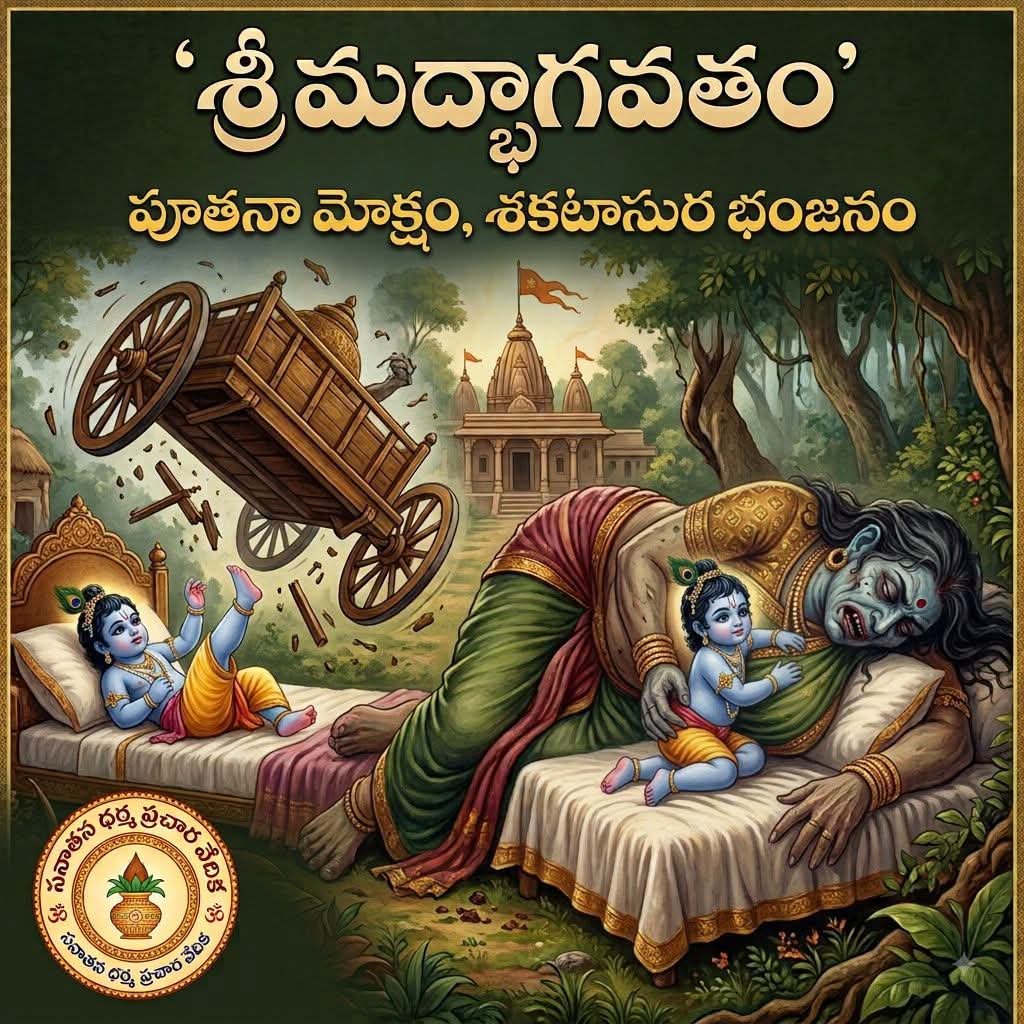 పూతనా మోక్షం, శకటాసుర భంజనం & నామకరణం- శ్రీమద్భాగవతం